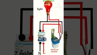 photocell wiring diagram shortvideo electrician youtubeshort viral [upl. by Droffilc]