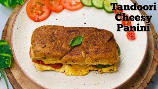 Tandoori Veg Panini  Veg Panini Sandwich Recipe  Sandwich Recipe  Cafe Style  Flavourful Food [upl. by Cindi]