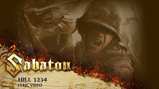 SABATON  Hill 3234 Official Lyric Video [upl. by Shah]