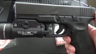 Streamlight TLR 1 Review  Install on Glock 19 [upl. by Elinnet]