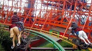 Steeplechase center track onride HD POV Pleasure Beach Blackpool [upl. by Cruz]