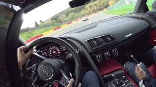 Spa Francorchamps Audi R8 V10 Plus Fast Lap [upl. by Hiro]