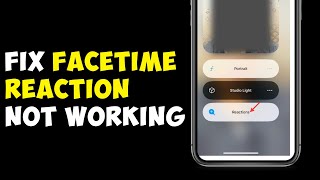 How To Fix Facetime Reactions iOS 17 Not Working [upl. by Nwahsid]