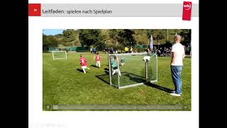 Digitaler KinderfußballKongress  Der Spieltag  Neue Spielformen im Kinderfußball [upl. by Kavanaugh]