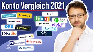 Girokonto Vergleich 2021  Wer hat das beste kostenfreie Girokonto [upl. by Idnahs]