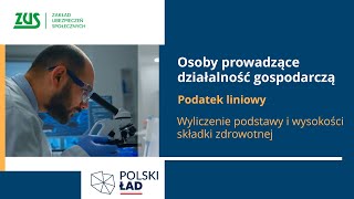 Podatek liniowy a składka zdrowotna  przykład  Polski Ład [upl. by Lonny]