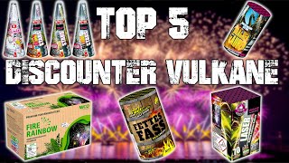 TOP 5 FEUERWERK FONTÄNEN  VULKANE DISCOUNTER 2022💥🎆 ALDI  LIDL  NORMA [upl. by Mientao]