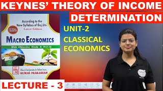 Keynes Theory of Income Determination  Macro Economics  Lecture  3  UGT [upl. by Chong]