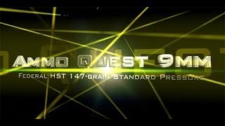 Ammo Quest 9mm Federal HST 147gr standard pressure test in ballistic gel [upl. by Oilla757]