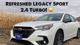 2023 Subaru Legacy Sport Turbo 060 and Walk Around Review [upl. by Eidnyl]