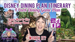 Disney Dining Plan 2024  Itinerary [upl. by Yemrots]