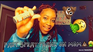 FART SPRAY PRANK ON MOM HILARIOUS [upl. by Quickel]