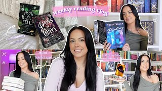 reading vlog 📖🌹 book haul finishing 4 books fantasy romance amp binding 13 [upl. by Melar]