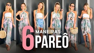 6 Amarrações Como usar PAREÔ Canga  Layla Monteiro [upl. by Godfrey]