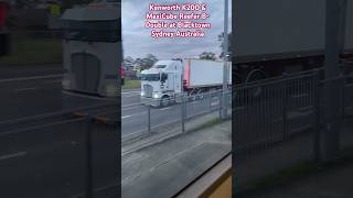 Kenworth K200 amp MaxiCube BDouble at Blacktown Sydney Australia shorts trucks sydney australia [upl. by Thekla]