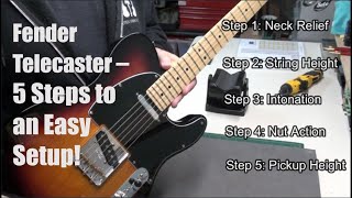 How to Set Up a Fender Telecaster in 5 Easy Steps [upl. by Einot]