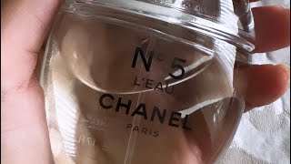 Chanel No 5 L’Eau unboxing designerperfumes unboxingvideo perfumecollection fragrance [upl. by Rich48]