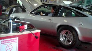 LSX 454 Dyno run 1977 Chevy Monza Spyder LS1 LS2 LS3 LS6 LS7 [upl. by Gadmann196]