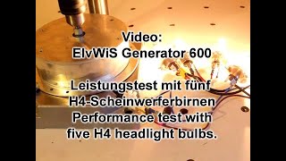 Windrad selber bauen  ElvWiS Generator 600 Scheibengenerator Windrad vertikal Windkraft nutzen [upl. by Jamal931]