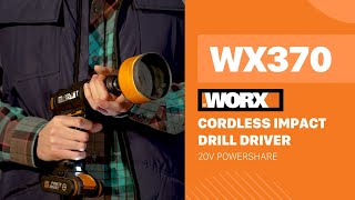 WORX WX370 Cordless Impact Drill Driver  WORX UK [upl. by Laicram]