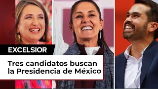 Tres candidatos a la búsqueda de la Presidencia de México [upl. by Lokim]