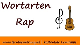 Wortarten leicht verständlich erklärt im Wortarten Rap [upl. by Eirod]