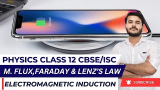 Electromagnetic Induction Class 12 Physics Chapter 6  Magnetic Flux EMI Faradays Law Lenz law [upl. by Demmy812]