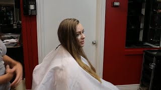 Elizabeth AZ  Pt 2 Real Long Blonde Hair to Completely Bald Free Video [upl. by Enyal]