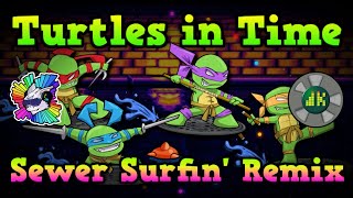 TMNT IV Turtles In Time  Sewer Surfin Remix with dannykmusic812 [upl. by Tullius]