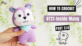 490  BTS BT21 Inside Mang Amigurumi 24  How To Crochet Animal Amigurumi  AmiSaigon [upl. by Arykat938]