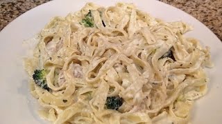 Chicken Alfredo with Broccoli  Easy recipe [upl. by Akiehsat664]