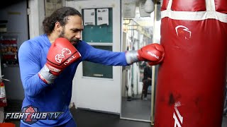 Keith Thurman kills the heavy bag wEXPLOSIVE Power Shows why he can quotKO everyonequot [upl. by Akenna]