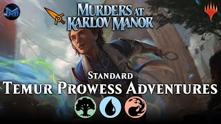 🟢🔵🔴 Temur Prowess Adventures  Murders at Karlov Manor MKM Standard Magic the Gathering Arena Bo1 [upl. by Power]