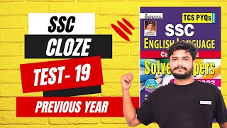 SSC  CLOZE TEST  19  KIRAN PUBLICATION  PREVIOUS YEAR [upl. by Atoked]