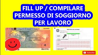 Compilazione del Permesso di Lavoro Italiano Passaggi Semplici [upl. by Haelak]