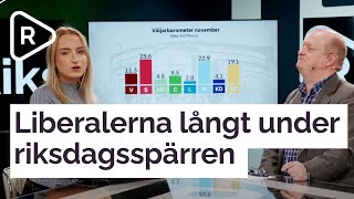 Liberalerna långt under riksdagsspärren i SVTNovus [upl. by Ciccia]