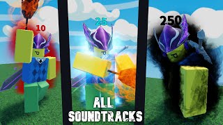 KILLSTREAK all soundtracks  Slap battles Roblox [upl. by Marlyn]