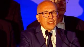 La déclaration dEric Ciotti  quotNous sommes témoins d’un coup d’État institutionnel et politiquequot [upl. by Ardnak]