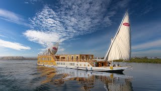 Aton Sun Luxury Nile Dahabeya Cruise  4k [upl. by Axe]