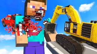 Crashing Cars Into Minecraft STEVE  Teardown Mods Gameplay [upl. by Cutlerr14]