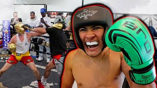 SOCIAL GLOVES FIGHT Nick Ireland vs Austin Mcbrooms Brother in Law ALEX WASSABI FOUSEY amp STROMEDY [upl. by Avek]