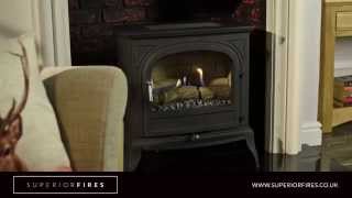 Superior Fires  Hambleton Black High Efficiency Flueless Gas Stove [upl. by Aenal599]