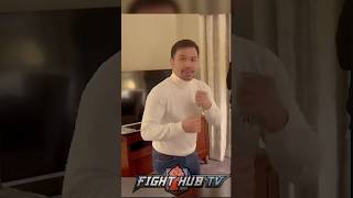 Manny Pacquiao shows CRAZY SPEED at age 45 shadow boxing [upl. by Olimpia]