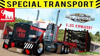 American Truck Simulator 135 Update New Trailers and Washington [upl. by Nageem206]