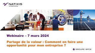 Webinaire Partage de la valeur  Entreprises 50 salariés  Mars 2024 [upl. by Mallen937]