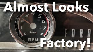 Installing a Tachometer into a 1962 Ford Galaxie’s Factory Clock Location [upl. by Claribel148]