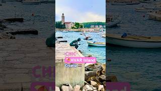 ⛱️Chic HVAR Island in Croatia Summer Resorts amp Nightlife traveleurope hvar 크로아티아 흐바르섬 최고휴양지 유럽여행 [upl. by Haimarej781]