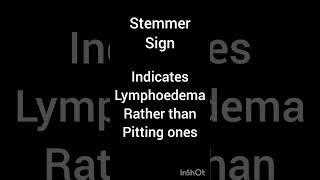 Stemmer sign medicine medical doctors [upl. by Aerbas58]