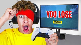 I Played Fortnite BLINDFOLDED [upl. by Neyr]