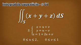 Integral de superficie sobre un paralelogramo [upl. by Ellerehs]